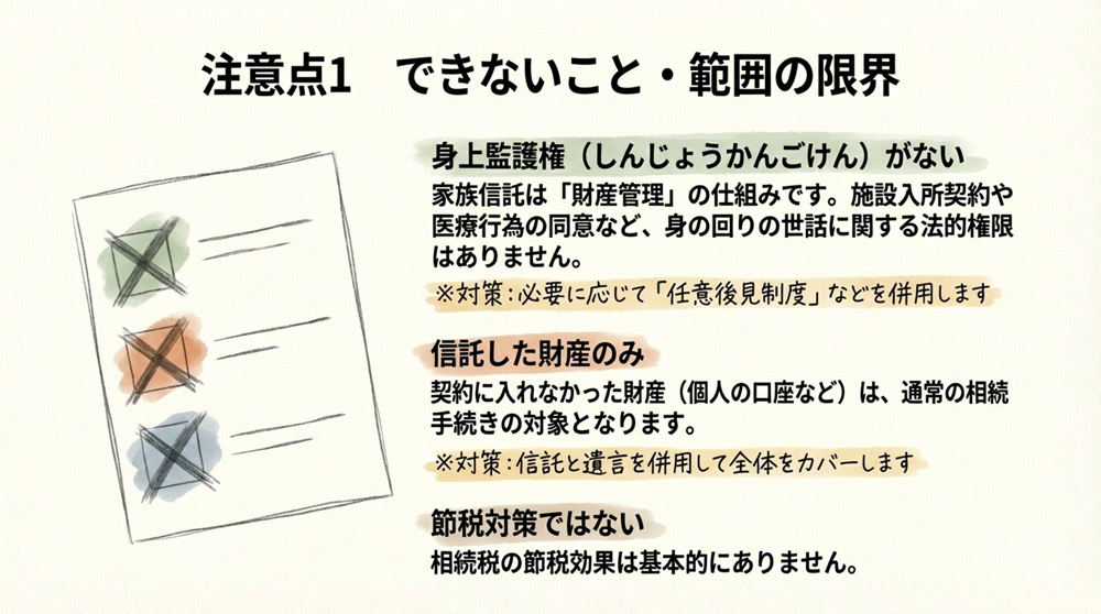 身上監護権が含まれない